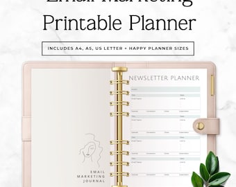 Email Marketing Planner, Campaign Tracker, Newsletter Planner, Email Funnel Planner, Small Business Marketing, Digital Download, Sprint