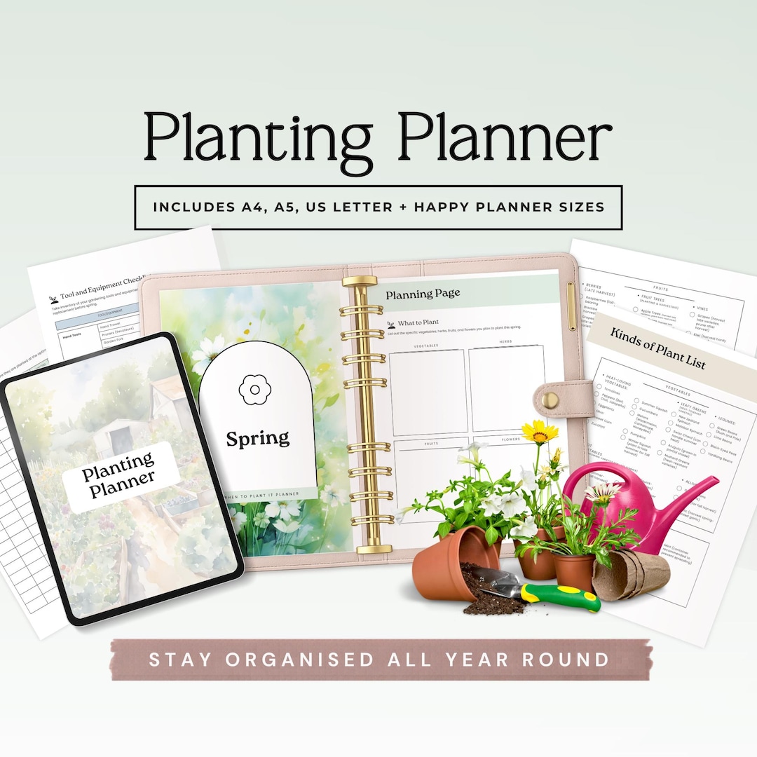 Garden Planner Printable for Vegetable Planting | Monthly Gardening ...