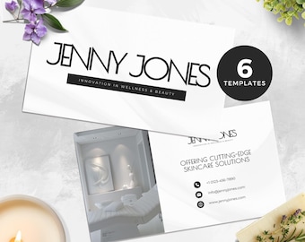 Medspa Business Card Template Canva, Esthetician Card Editable, Nurse Injector Botox Branding, Skincare Spa Business Card Design Sprint 1