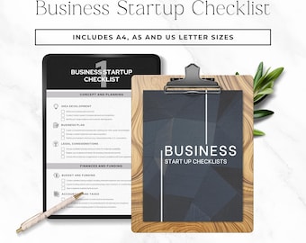 Business Startup Checklist Printable, Starting a Business Guide, Business Plan Checklist for Entrepreneurs, Small Business Planner P4