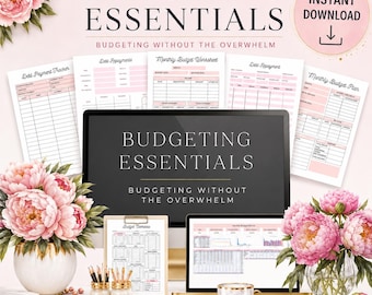Printbare budgetplanner | Budgetplannerpakket | Budgetspreadsheet | Budget in Google Sheets | Maandelijkse budgettracker | Schulden aflossen