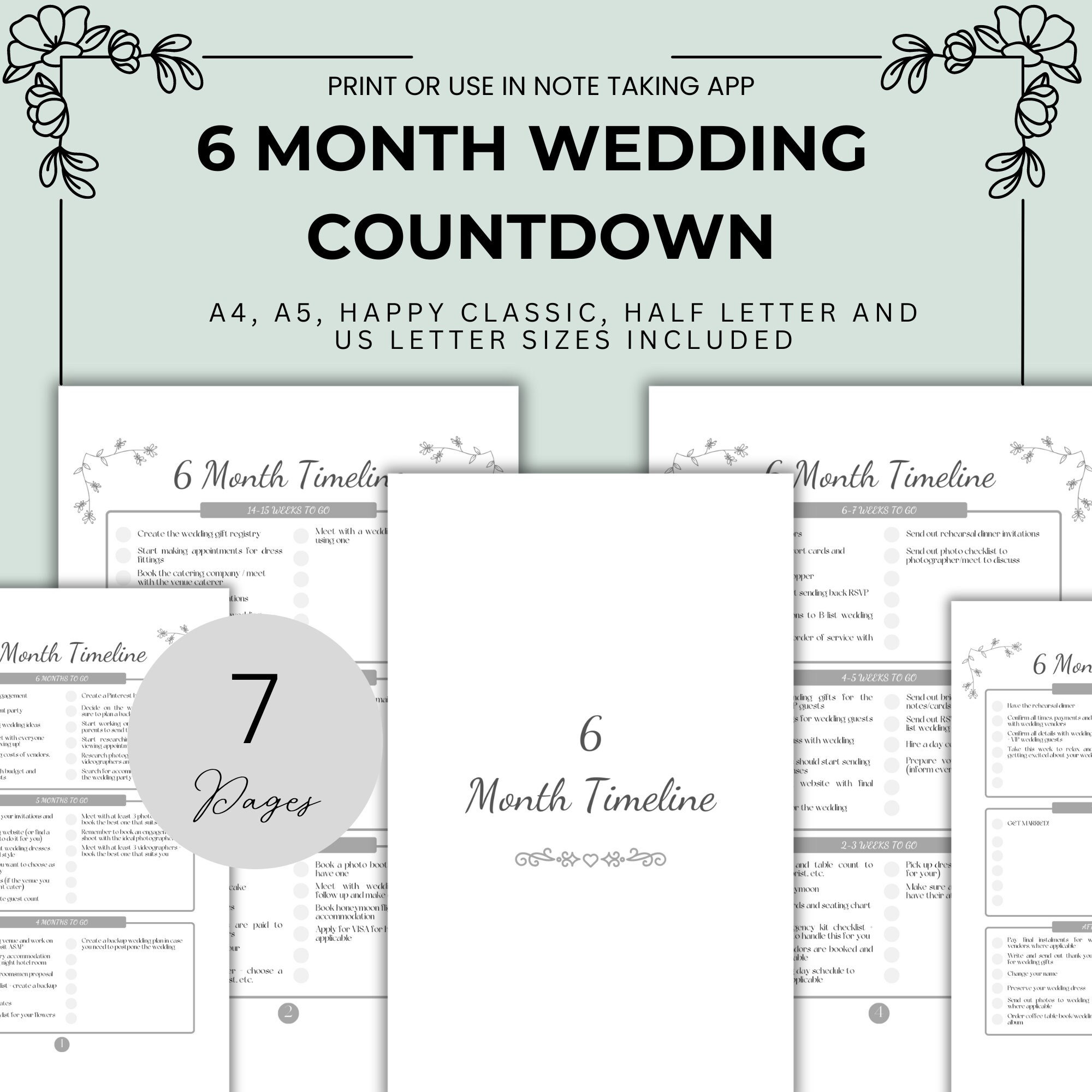 6 Months Wedding Checklist Timeline Best Wedding Planning Printables 6-months-wedding-checklist-timeline-best-wedding-planning-printables