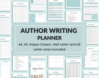 Writer Planner Printable Writer Journal Novel Planner Book Writing Journal Template Novel Plot Planner Novel Writing Guide Digital Book