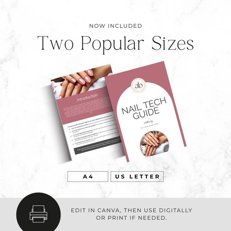 professional nail salon staff handbook template
nail technician business and skills guide editable