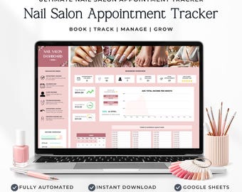 Nagel Termin Tracker | Nagel Klient Tracker | Google Sheets Salon-Buchungssystem | Nail Tech Planer Download, Sprint