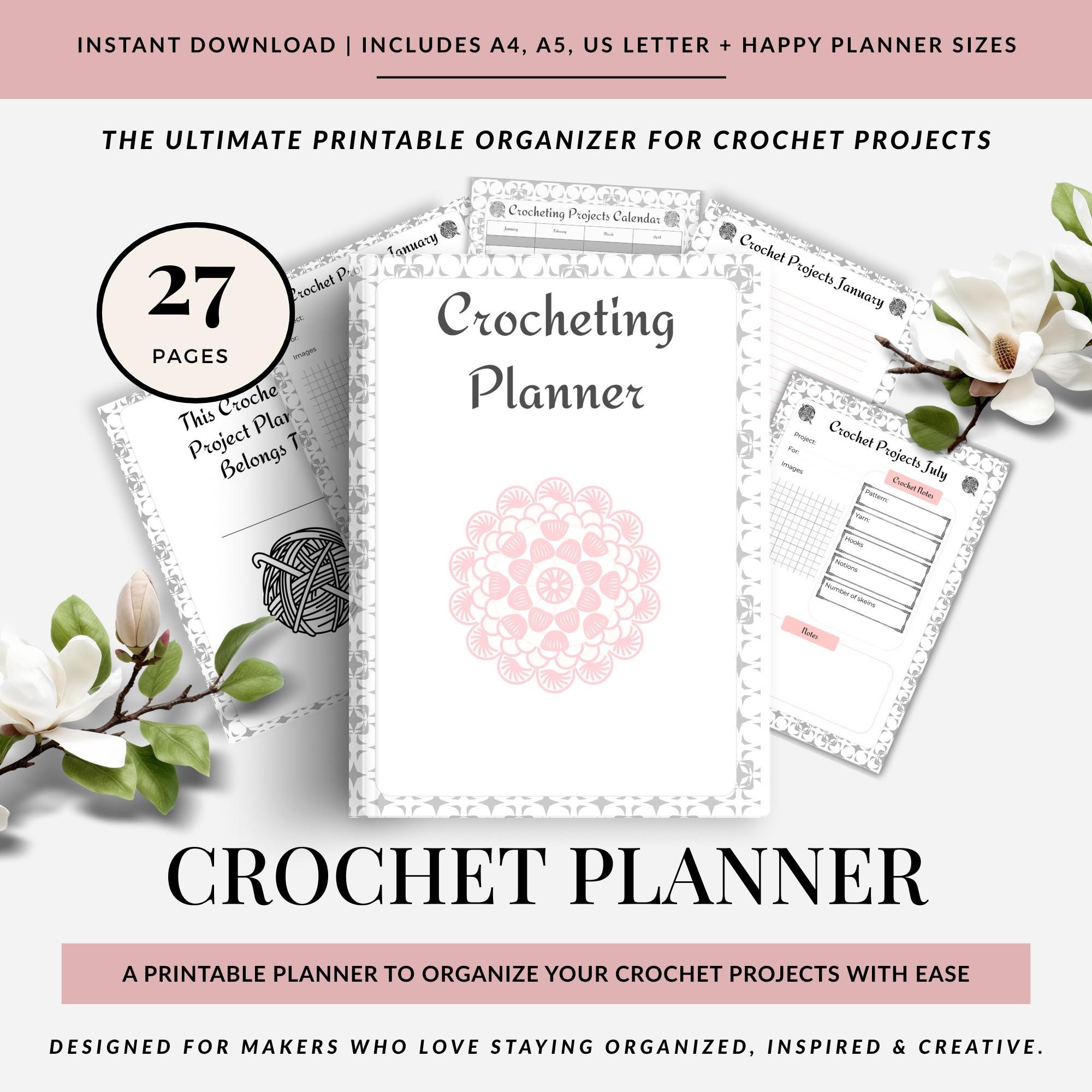 Organize Your Crochet Journey With A Free Crochet Calendar Planner