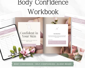 CBT Body Image Workbook Canva, Editable Therapy Worksheets for Therapists, Self Esteem Workbook, Body Dysmorphia Tools PDF P2