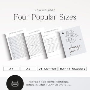 printable bipolar planner for tracking moods energy and routines
bipolar journal printable for managing patterns and daily habits