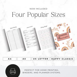 home organisation planner with cleaning schedule
printable household management binder pages