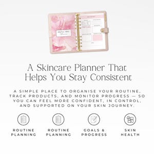 skincare tracker printable template
skin care journal planner printable