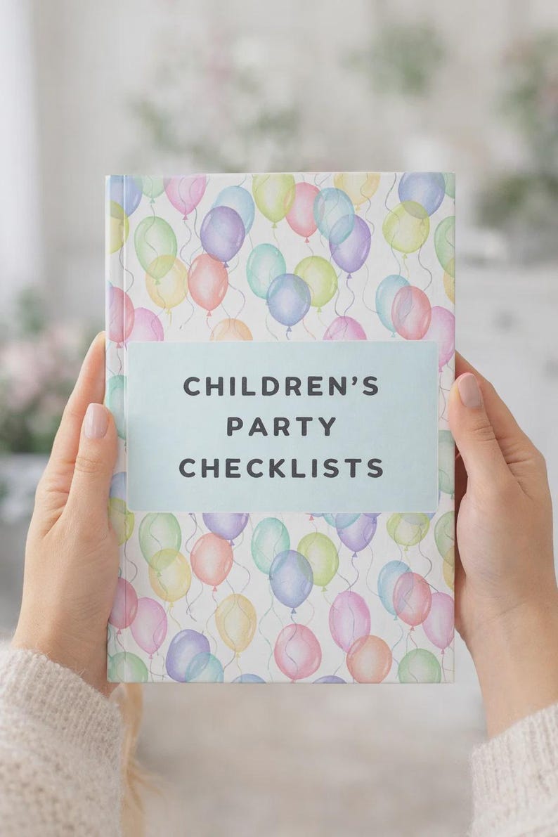 Kids Birthday Party Checklist Printable, Birthday Planning Guide, Guest ...