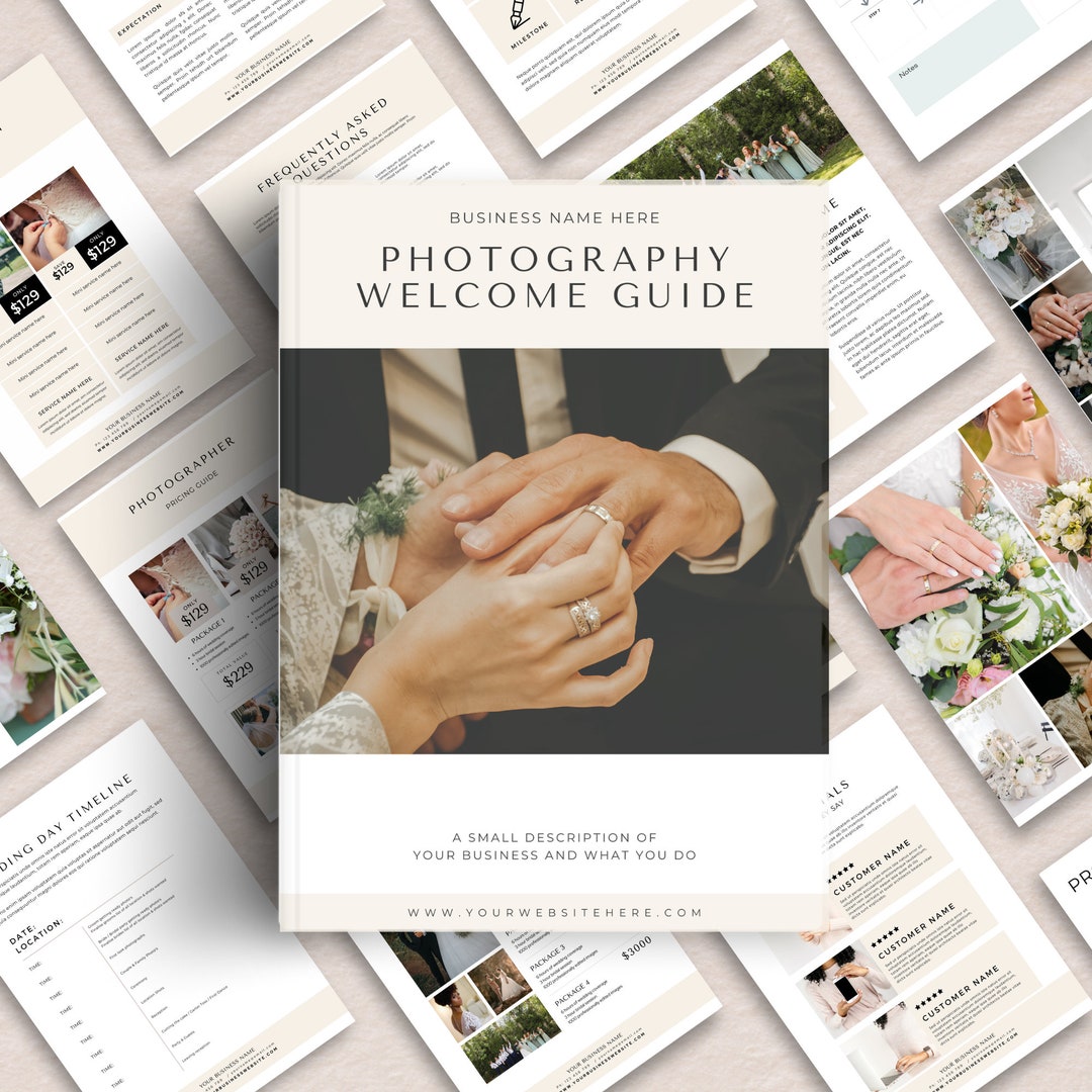 Photography Welcome Guide.pdf Photography Welcome Guide | Digital Client Onboarding Kit | Editable ...