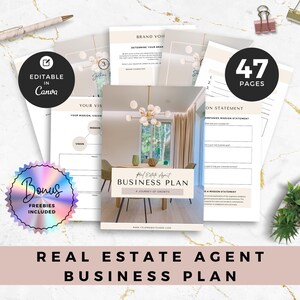 Realtor Business Plan Vorlage, Makler-Leitfaden, Makler-Erfolgsplaner für Geschäftsentwicklung