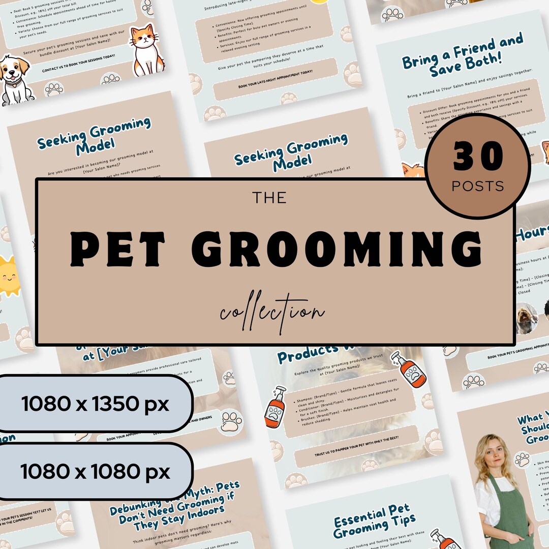 Illustration of Social Media Advertising For Pet Grooming Services Customer Service