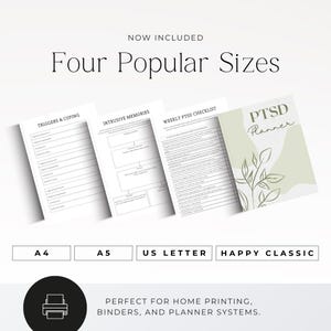 mental health planner printable for anxiety and ptsd
cbt thought record worksheet printable trauma journal