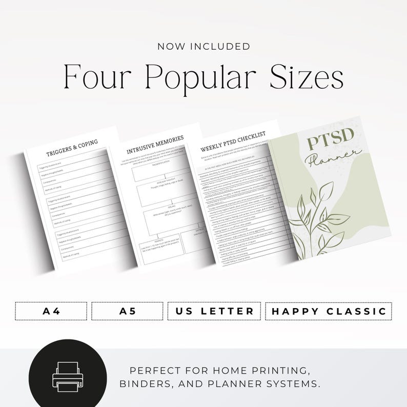 mental health planner printable for anxiety and ptsd
cbt thought record worksheet printable trauma journal