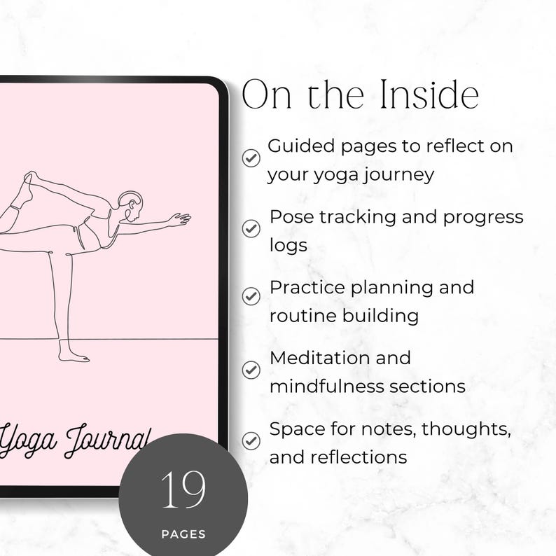 mindfulness journal for yoga and meditation practice
printable yoga log book for progress and reflection