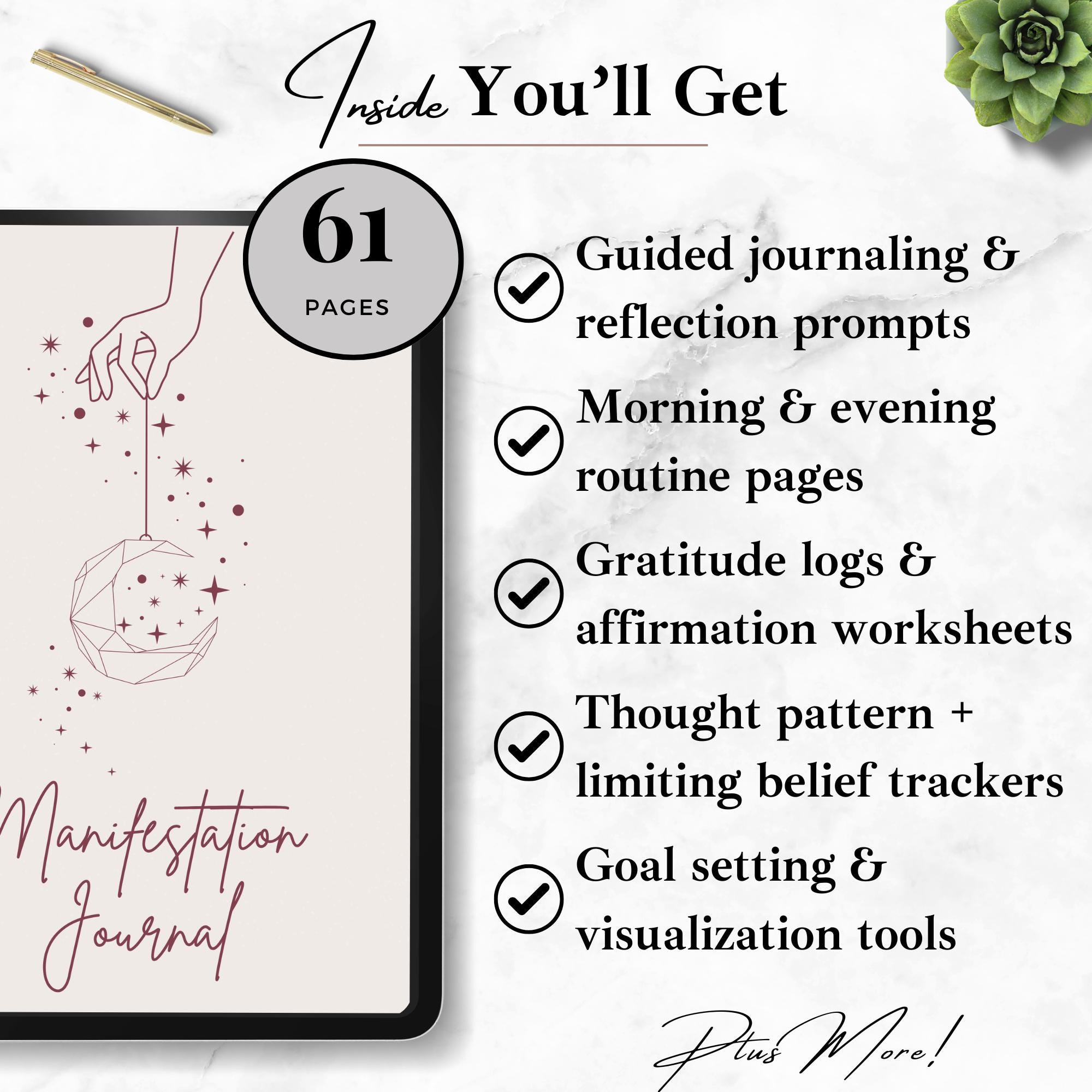 Foundations Of Self Mastery Journal - Daily Guided Planner For Goal Setting, Gratitude & Mindfulness (Blue) - View #6
