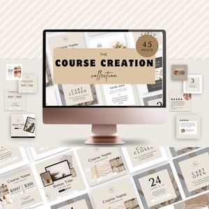 editable Canva templates for entrepreneurs
social media templates for course promotion