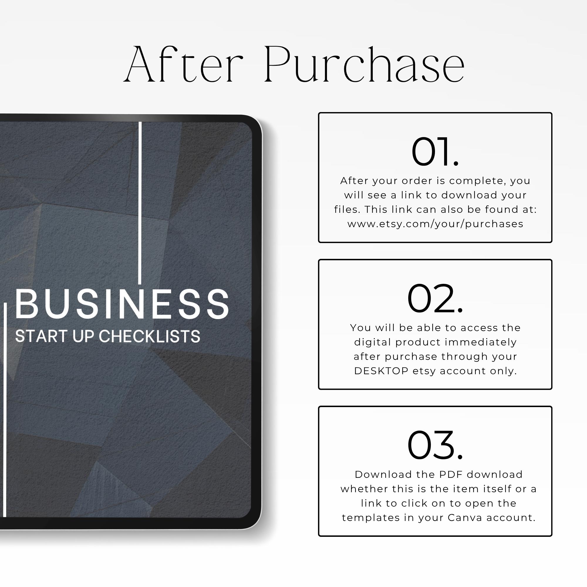 Business Startup Checklist Printable, Starting a Business Guide ...