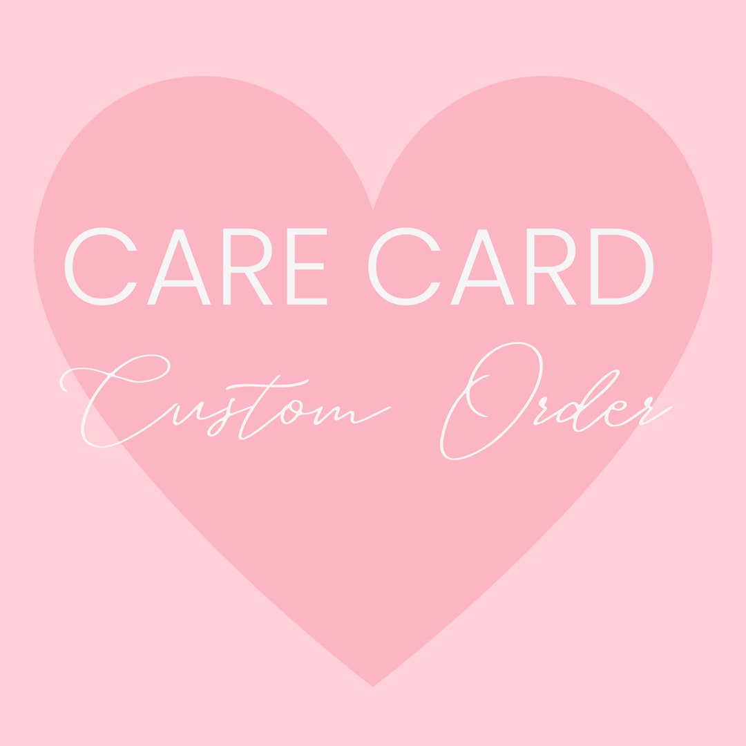 Custom Care Card for Small Business Instructions for Home Fragrance