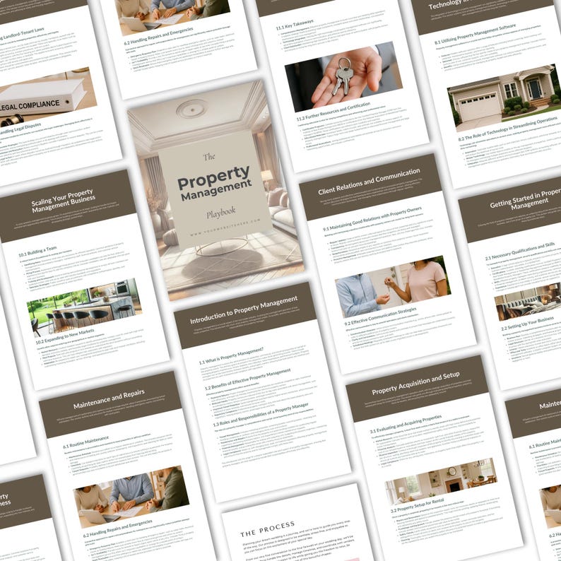 Property Management Training Guide Canva Template, Editable Property ...