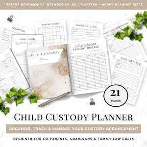 Planer opieki nad dzieckiem, kalendarz współrodzicielstwa, organizator rozwodu, śledzenie alimentów, dziennik odwiedzin, plik PDF do druku
