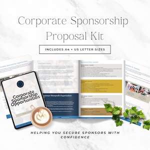 Sponsorship Proposal Template for Nonprofit Events, Fundraising Pitch Deck, Editable Canva for Small Organizations P4