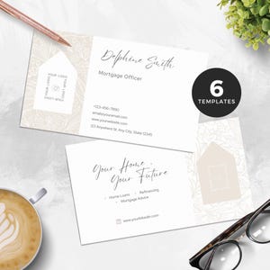 Mortgage Broker Business Card Template, Digital Business Card, Loan Officer Card, Real Estate Marketing Card for Realtor Insurance Business