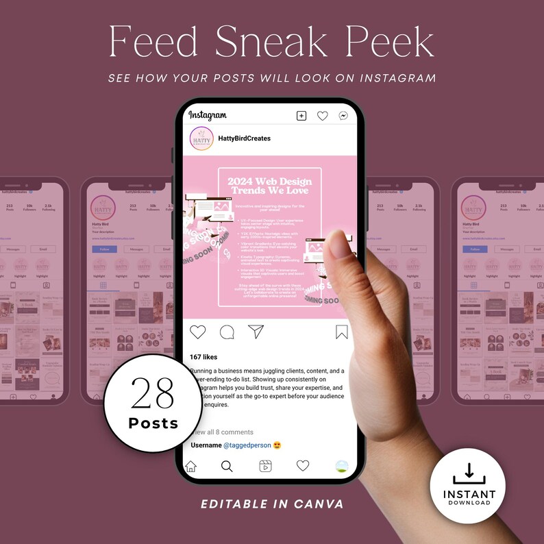 canva templates for website design business content
social media templates for web design services promotion