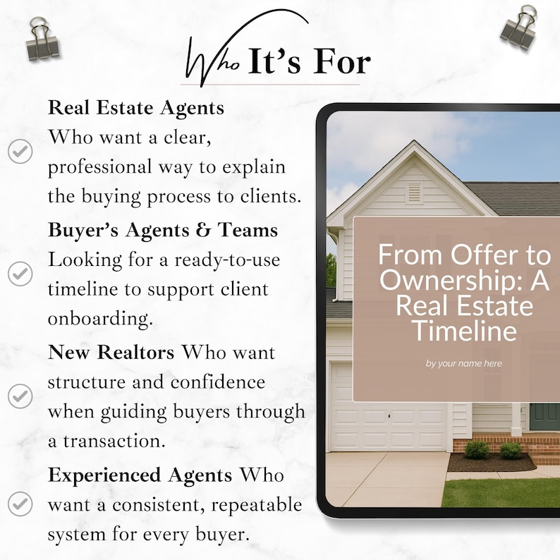 Real Estate Transaction Timeline Canva Template, Realtor Buyer Guide ...