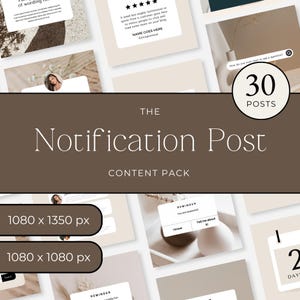 Instagram BENACHRICHTIGUNG Canva Vorlagen, Social Proof und Alarm Posts, Vorlage zur Erinnerung für Coaches und Kursersteller P2