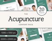 Acupuncture Instagram Templates Editable Social Media Canva Template Acupuncture Posts Marketing Bundle Healer Branding Kit Templates P3