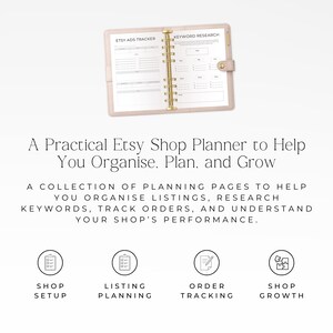 Etsy shop management planner printable
Etsy seller productivity planner for tracking orders