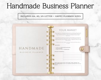 Handmade Business Planner, Craft Business Organizer, Etsy Seller Planner, Product Launch Tracker, Small Business Journal PDF, Champion