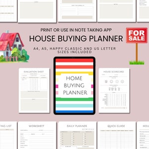 House Buying Planner House Hunting Checklist for Home Hunting Planner ...