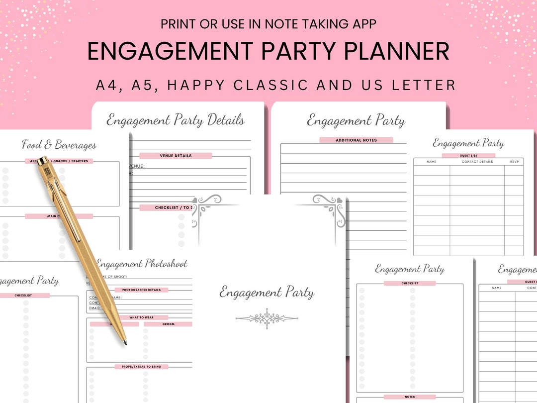 Engagement Party Planner Engagement Photoshoot List for Etsy Engagement Party Planner Engagement Photoshoot List for Etsy