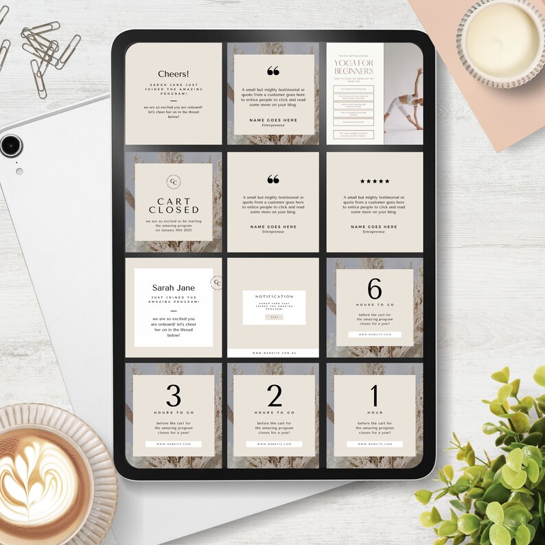 Instagram post templates for coaches
digital product kit for course creators