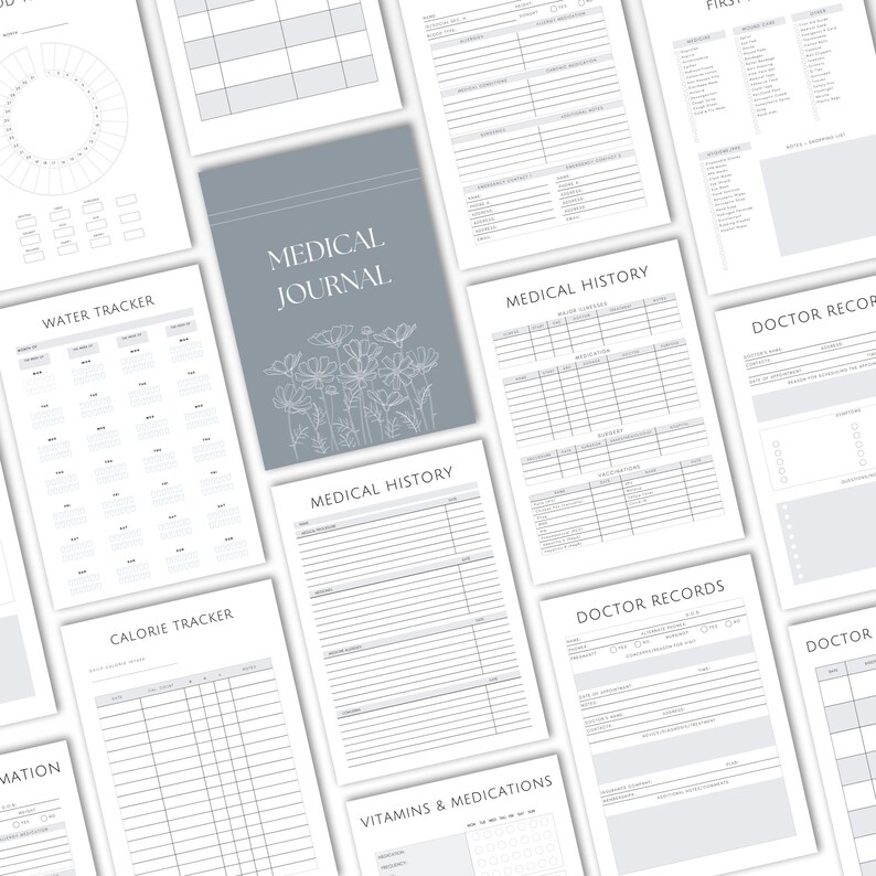 wellness tracker printable for daily habits and symptoms
chronic illness planner for tracking health and treatments