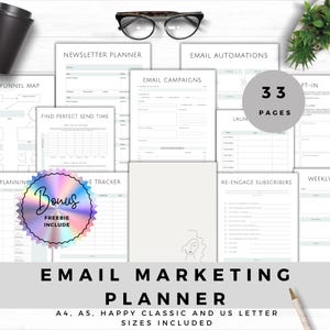 Email Marketing Planner for Email Automation Weekly Email Planner Template Email Newsletter Campaign Organiser Email Funnel Map Printable
