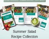 Nutrition Coach Canva Template, Recipe eBook Template, Editable Wellness Guide, Salad Recipe Book, Client Resource Phase 1