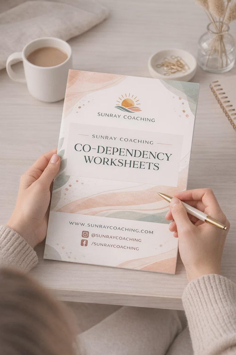 Codependency Workbook PDF, Therapy Worksheets Bundle, Boundary Setting ...