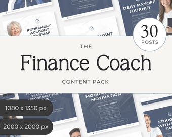 Financial Coach Instagram Templates, Canva Editable Money Coach Posts, Finance Social Media Content for Business Growth P3