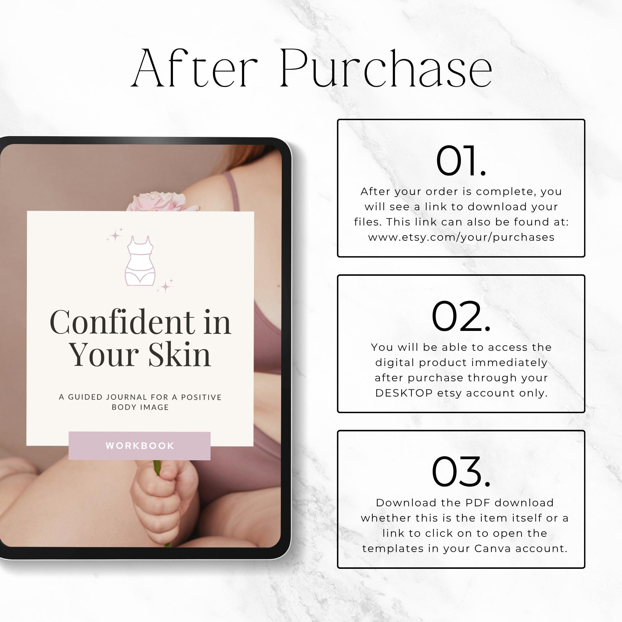 CBT Body Image Workbook Canva, Editable Therapy Worksheets for ...