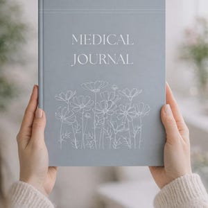 printable medical journal for health tracking and records
personal health planner for appointments and medications