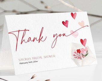 Whaline 24 Pack Red And Pink Thank You Cards Greeting Cards Blank Note Card With Envelopes Stickers For Valentine's Day Wedding Bridal Baby Shower Birthday 4 X 6 Inch P 346383615