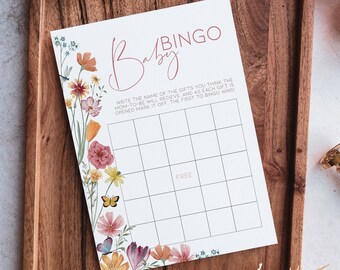 Carte Gioco Per Baby Shower Floreali: 30 Schede Per Pronostici E Consigli Al Futuro Neonato