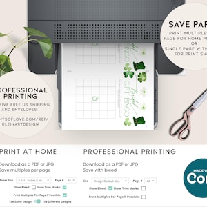 May include: A printable bridal shower bingo card with a green, white and gold colour scheme. The card features a shamrock, a leprechaun hat and the text "Bridal Gift Bingo".