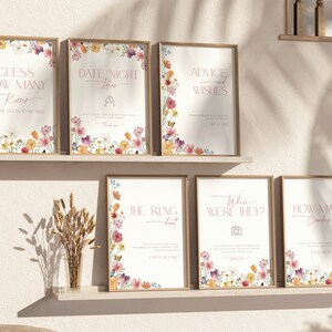 Pacchetto gioco Wildflower Bridal Shower, pacchetto modificabile Love in Bloom Hen Party, stampe floreali per addio al nubilato, attività floreali per matrimonio, BS98 immagine 2