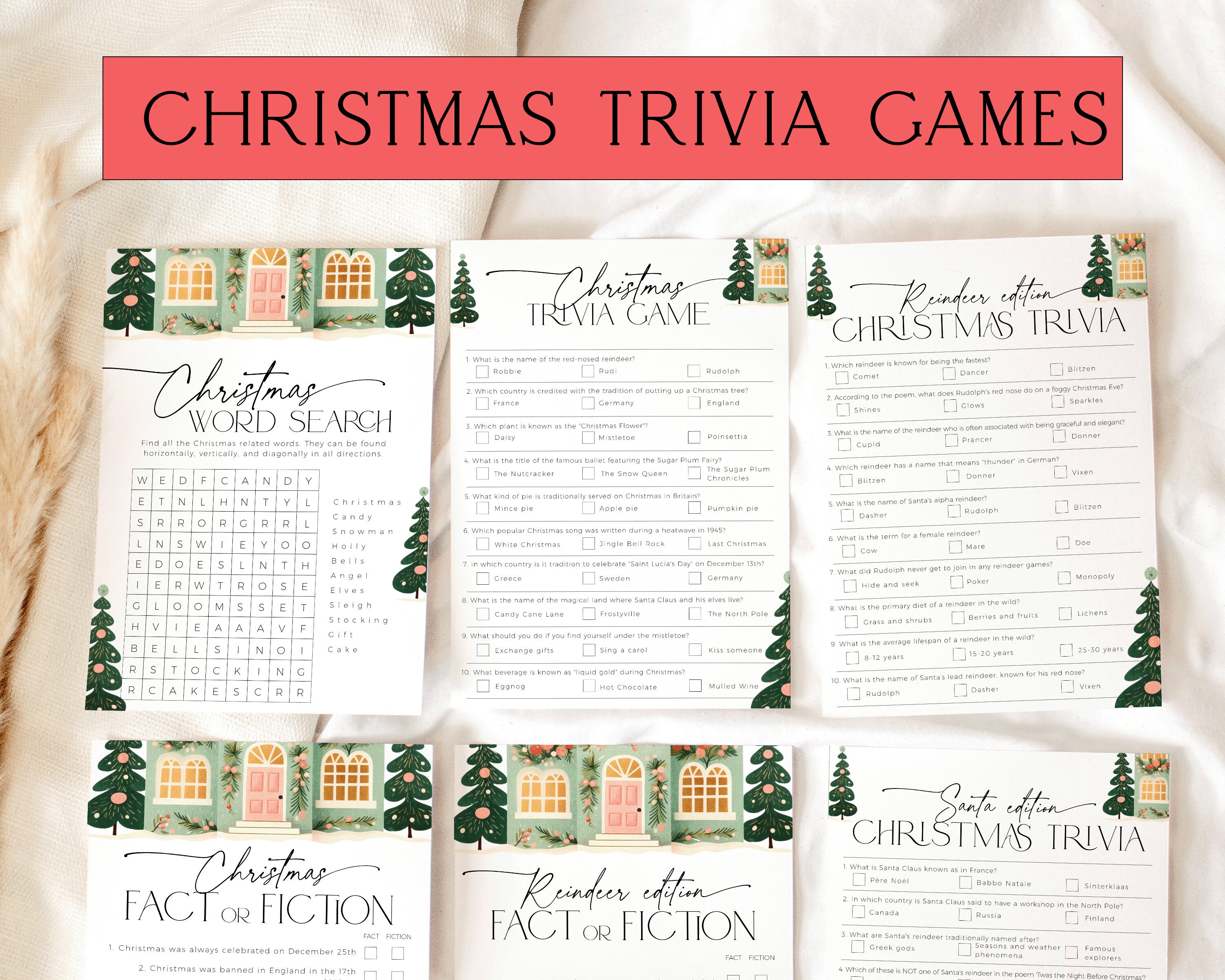 Best Office Christmas Party Games Fun Holiday Trivia Games to Etsy